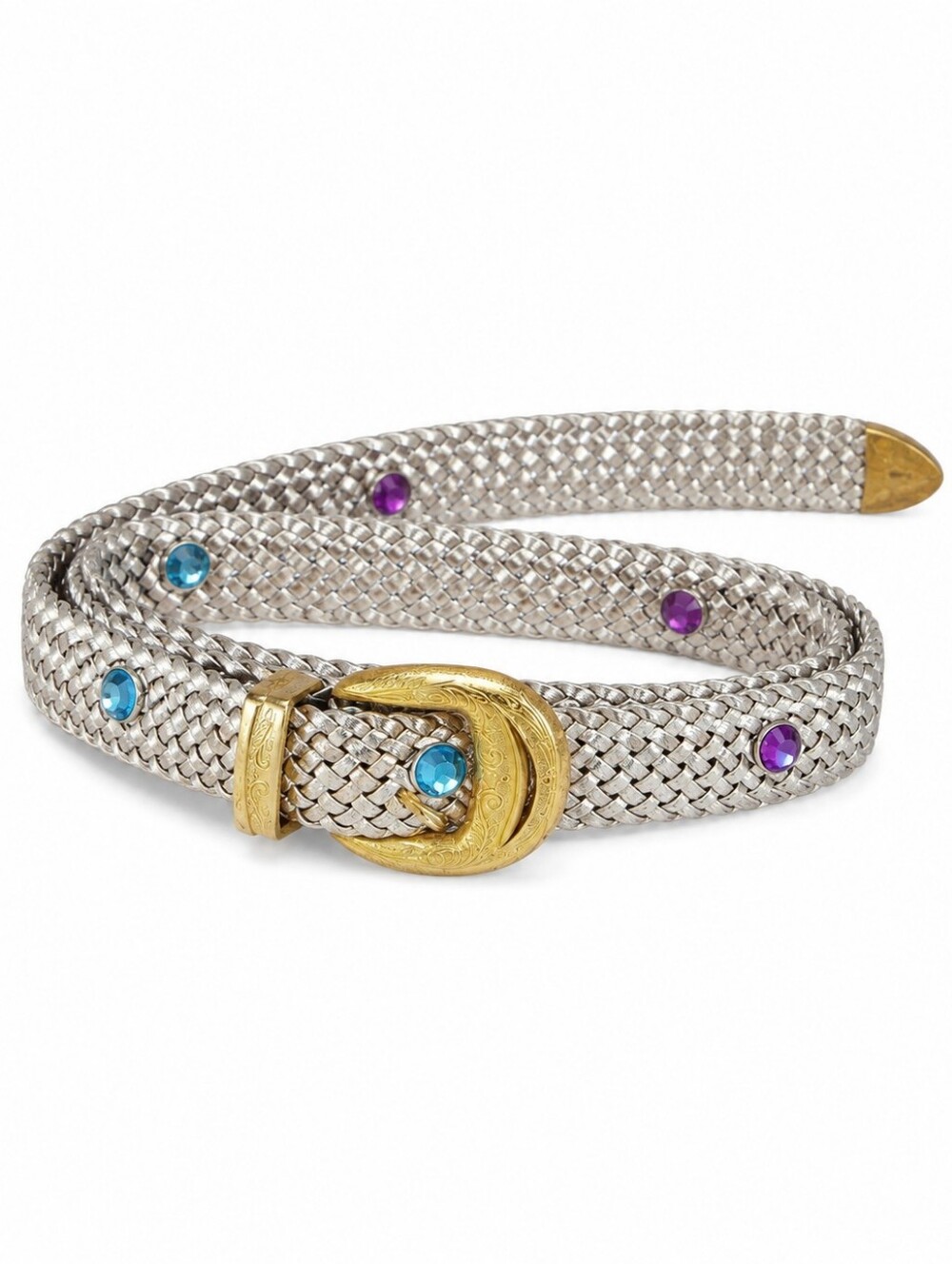 Vintage‎ superglam "jeweled"  belt M..L